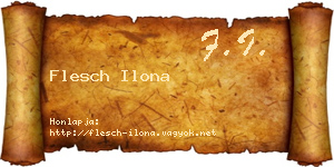 Flesch Ilona névjegykártya